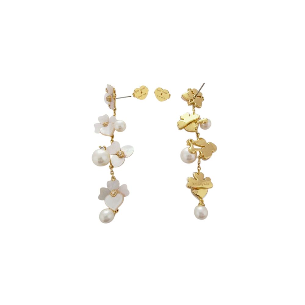 KATE SPADE New York Precious Pansy Statement Linear Earrings - Picture 6 of 7